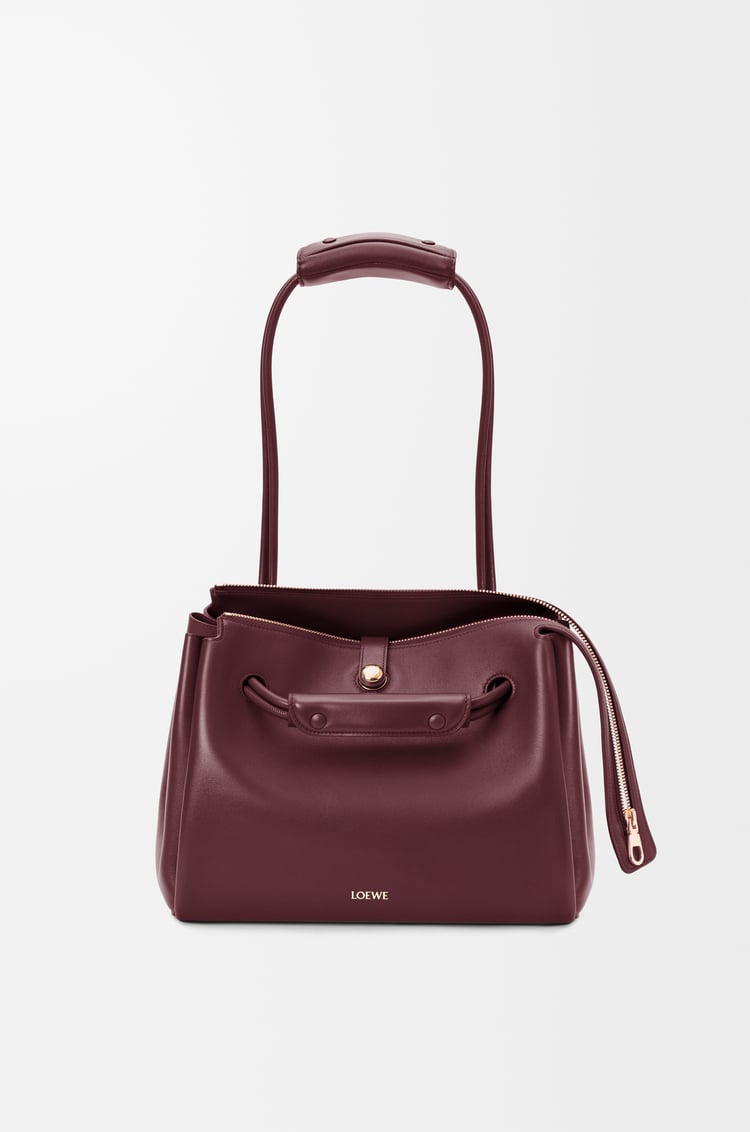 LOEWE Medium Madrid bag in supple calfskin Dark Burgundy