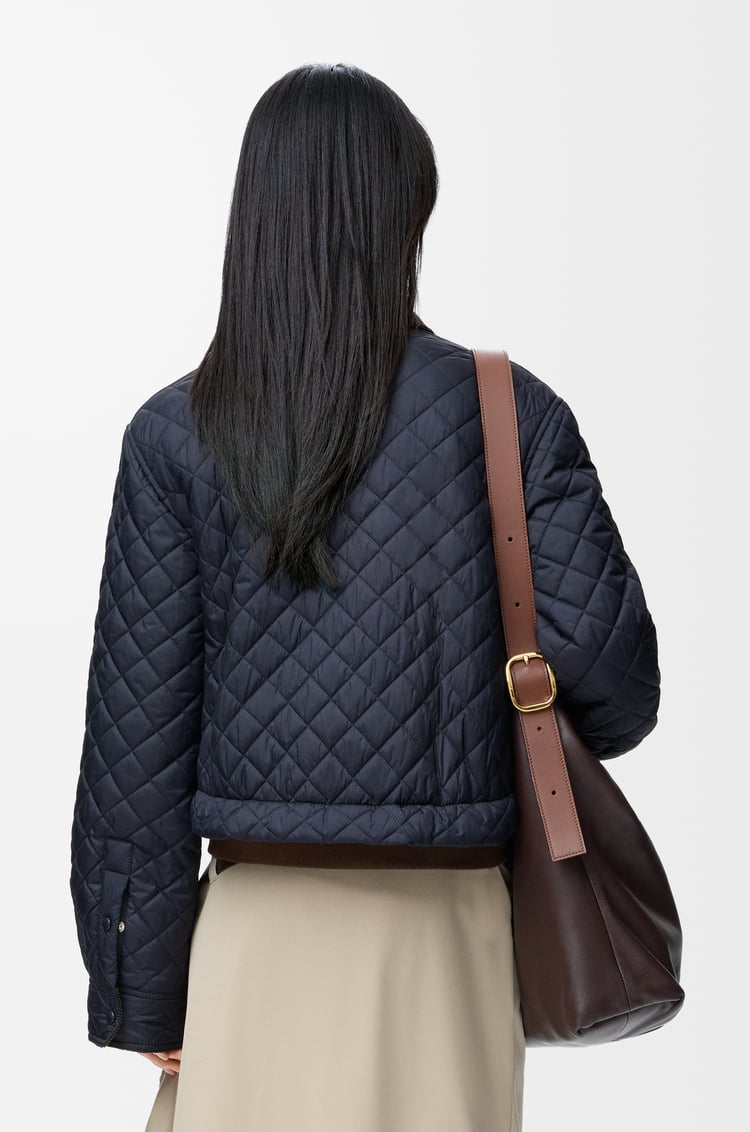 LOEWE Chaqueta corta en tejido técnico Azul Marino Oscuro