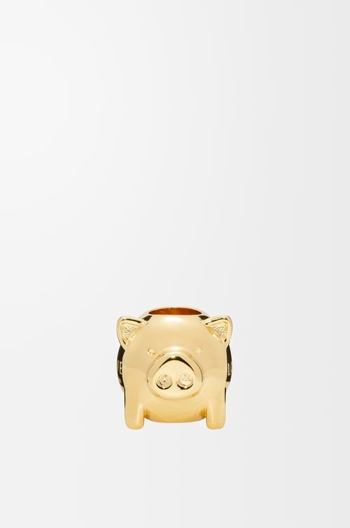 LOEWE Dado Pig grande Dorado plp_rd