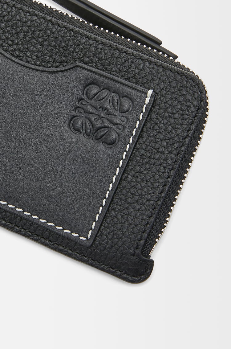 LOEWE Coin cardholder in soft grained calfskin Black