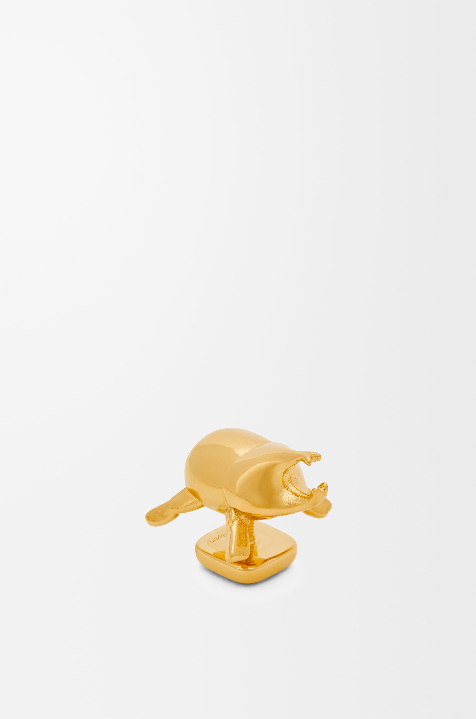 Beetle pin in brass Gold - LOEWE APAC official website