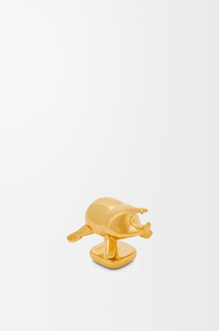 LOEWE Beetle pin in brass Gold