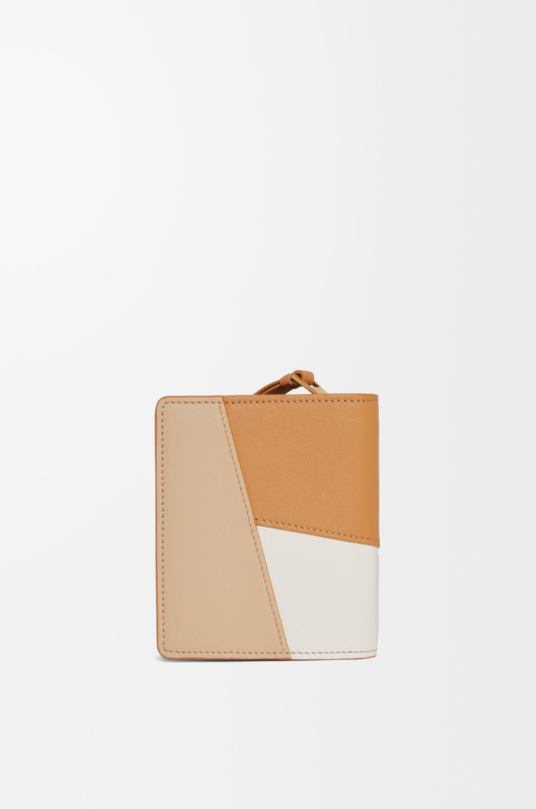 Puzzle zip around wallet in classic calfskin Beige - LOEWE