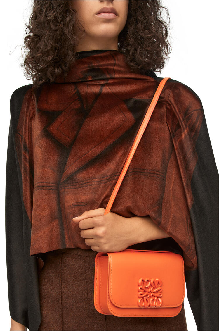 LOEWE Small Goya bag in silk calfskin Orange