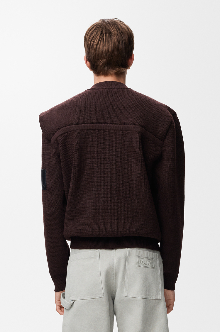 LOEWE 羊毛套頭衫 棕色