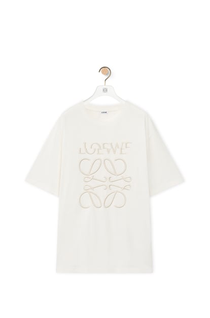 LOEWE Loose fit T-shirt in cotton 米白色 plp_rd