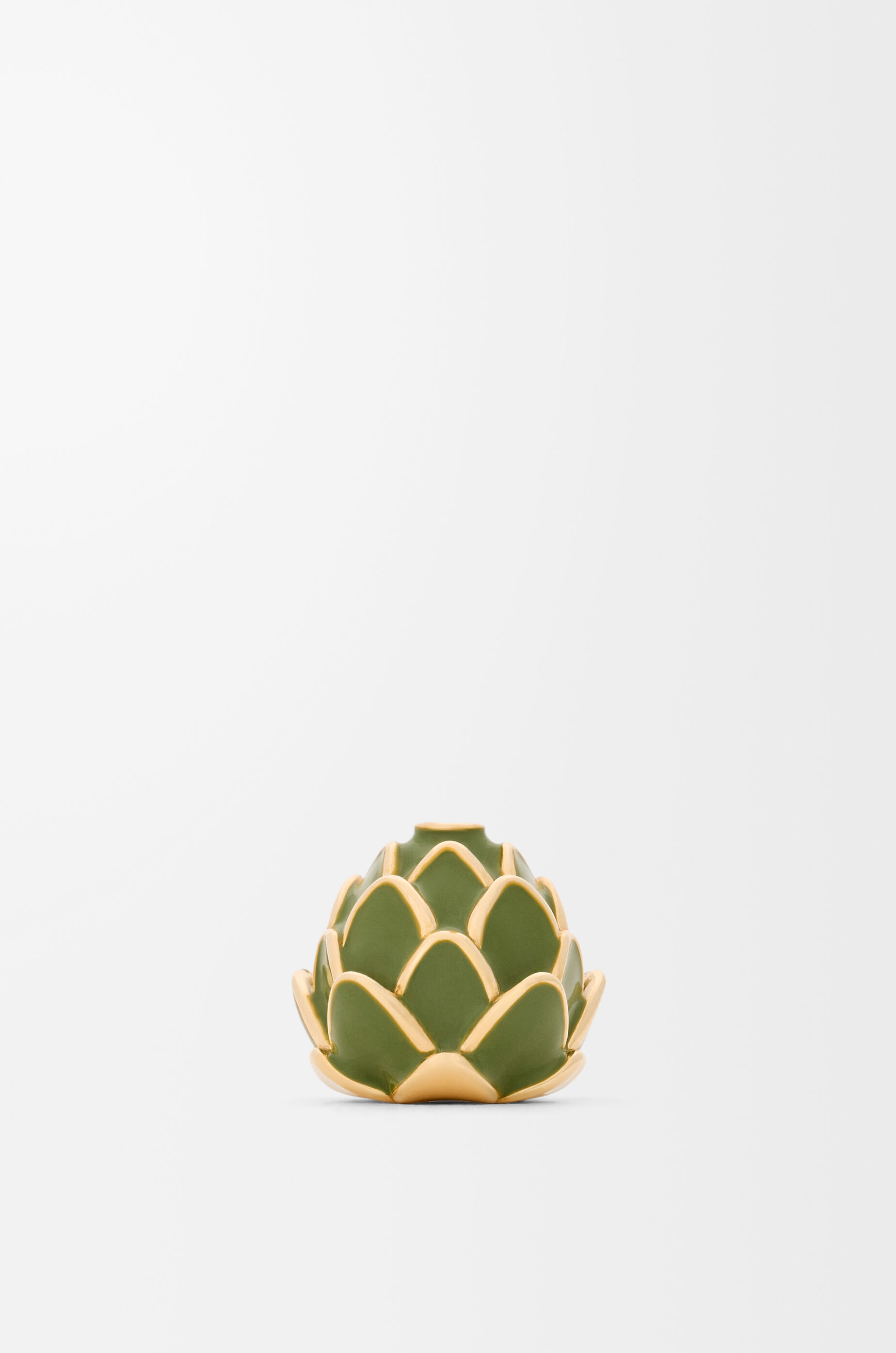 Acrobat artichoke hat in sterling silver and enamel Gold - LOEWE