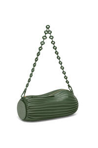 LOEWE Bracelet pouch in pleated nappa Vintage Khaki