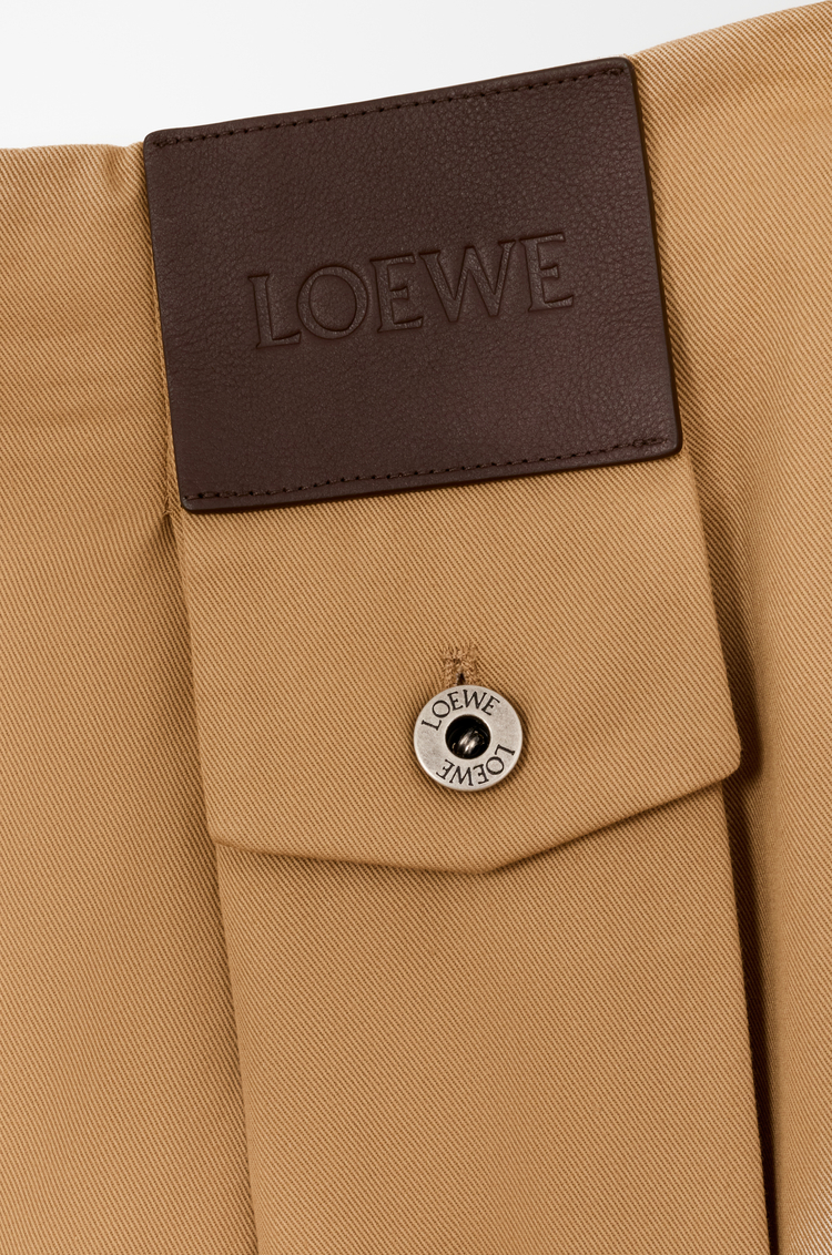 LOEWE Adjusted fit trousers in cotton Almond