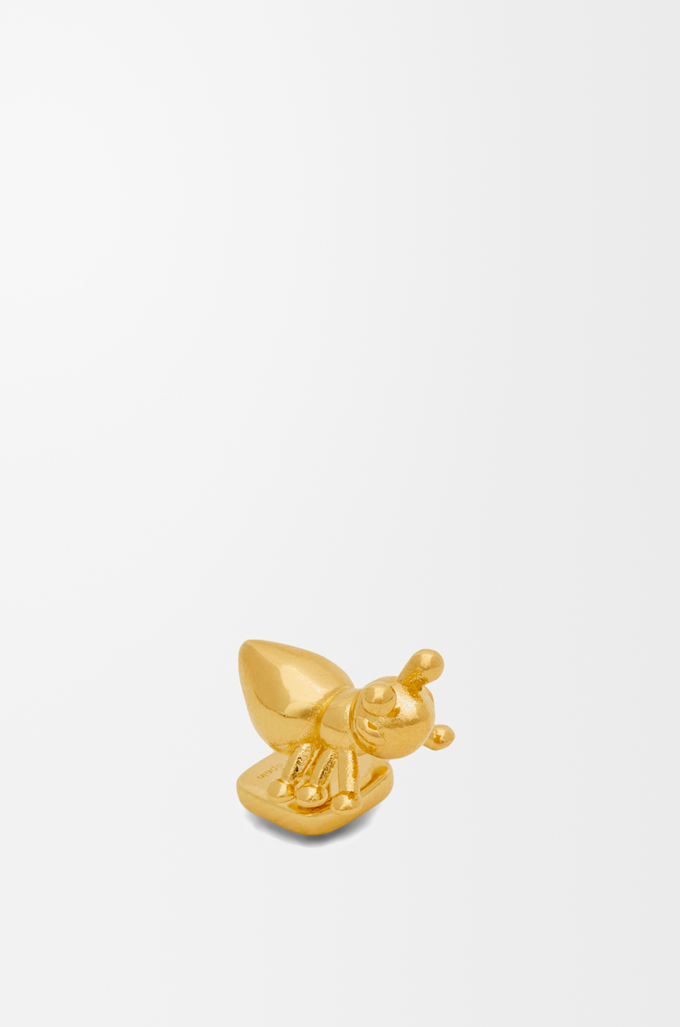 LOEWE Ant pin in brass Gold