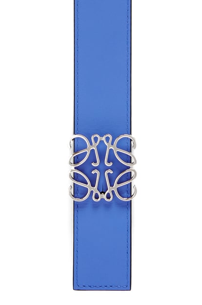 LOEWE Cinturón reversible en piel de ternera lisa con Anagrama Ocre/Azul Seaside/Paladio plp_rd