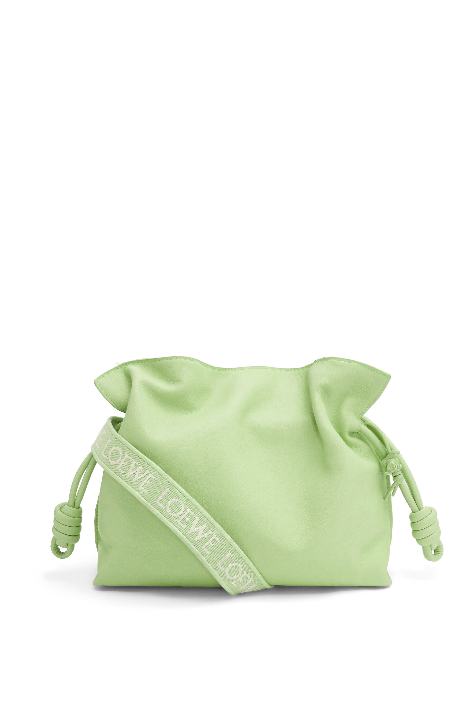 LOEWE Bolso Flamenco Clutch en piel napa de ternera Lime Green Glaze