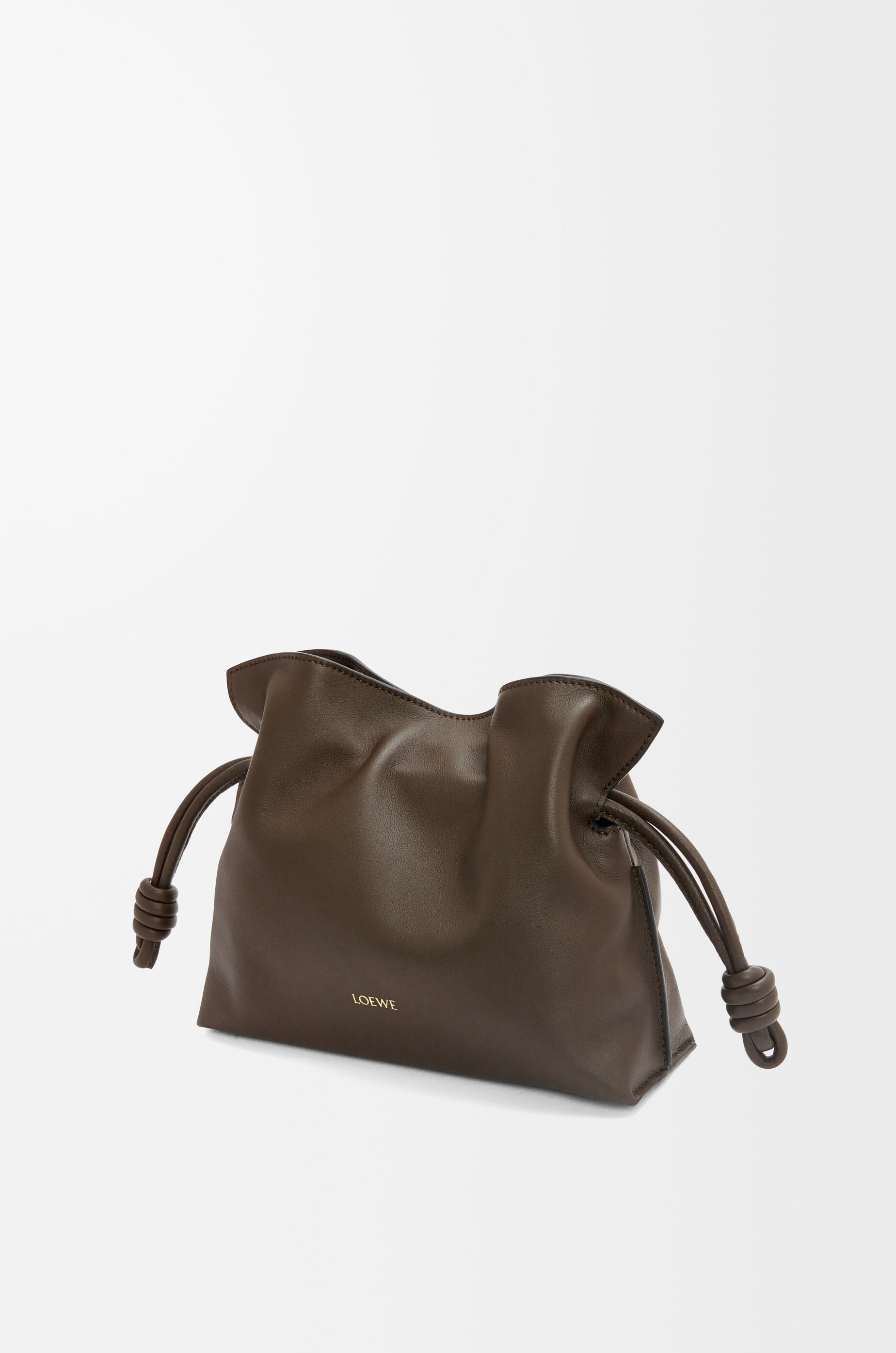 フラメンコクラッチ ミニ（ナパカーフ） ブラウン - LOEWE