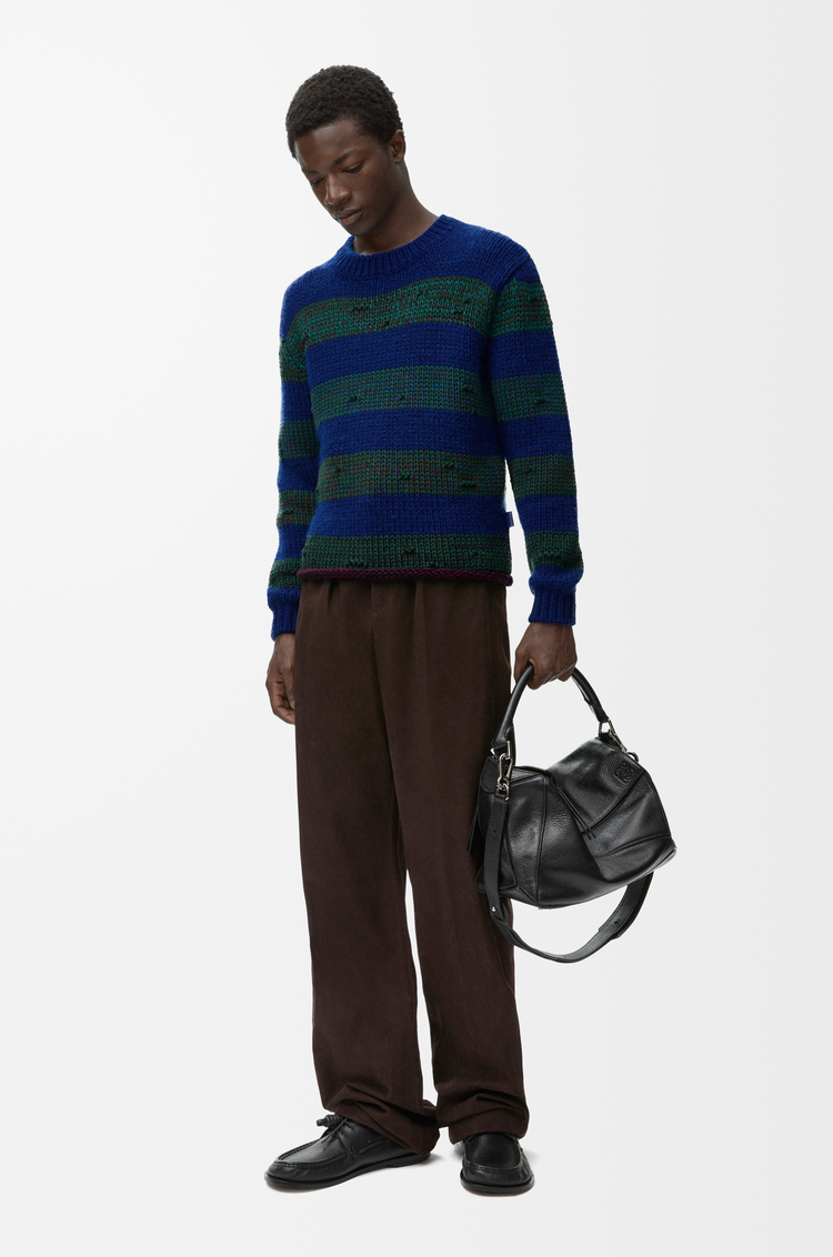 LOEWE Jersey en lana Azul/Verde