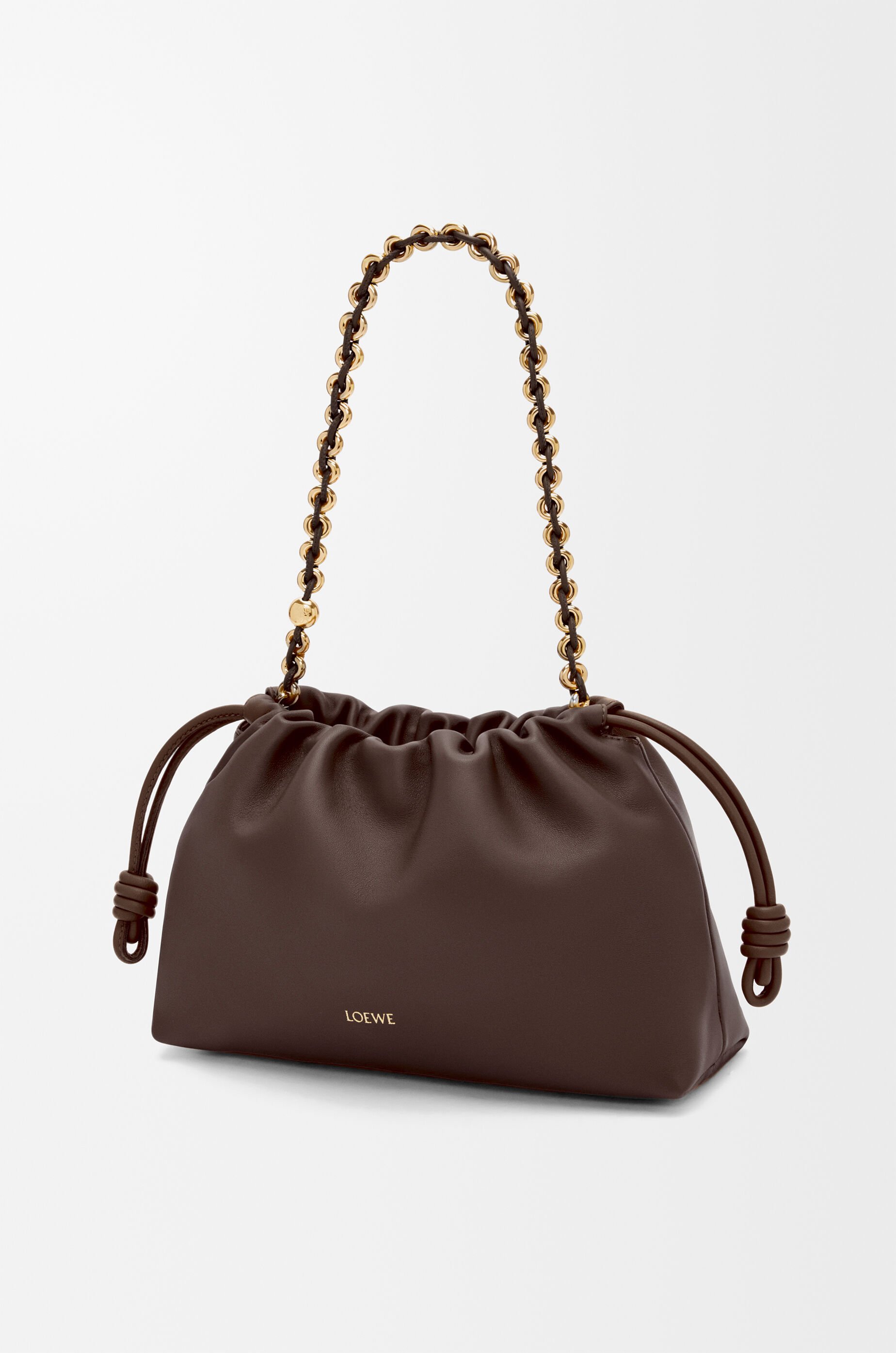Medium Flamenco purse in mellow nappa lambskin Brown - LOEWE