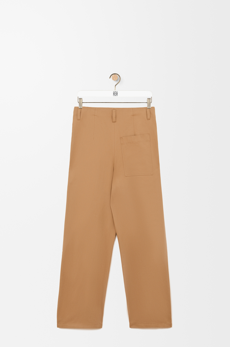 LOEWE Adjusted fit trousers in cotton Almond