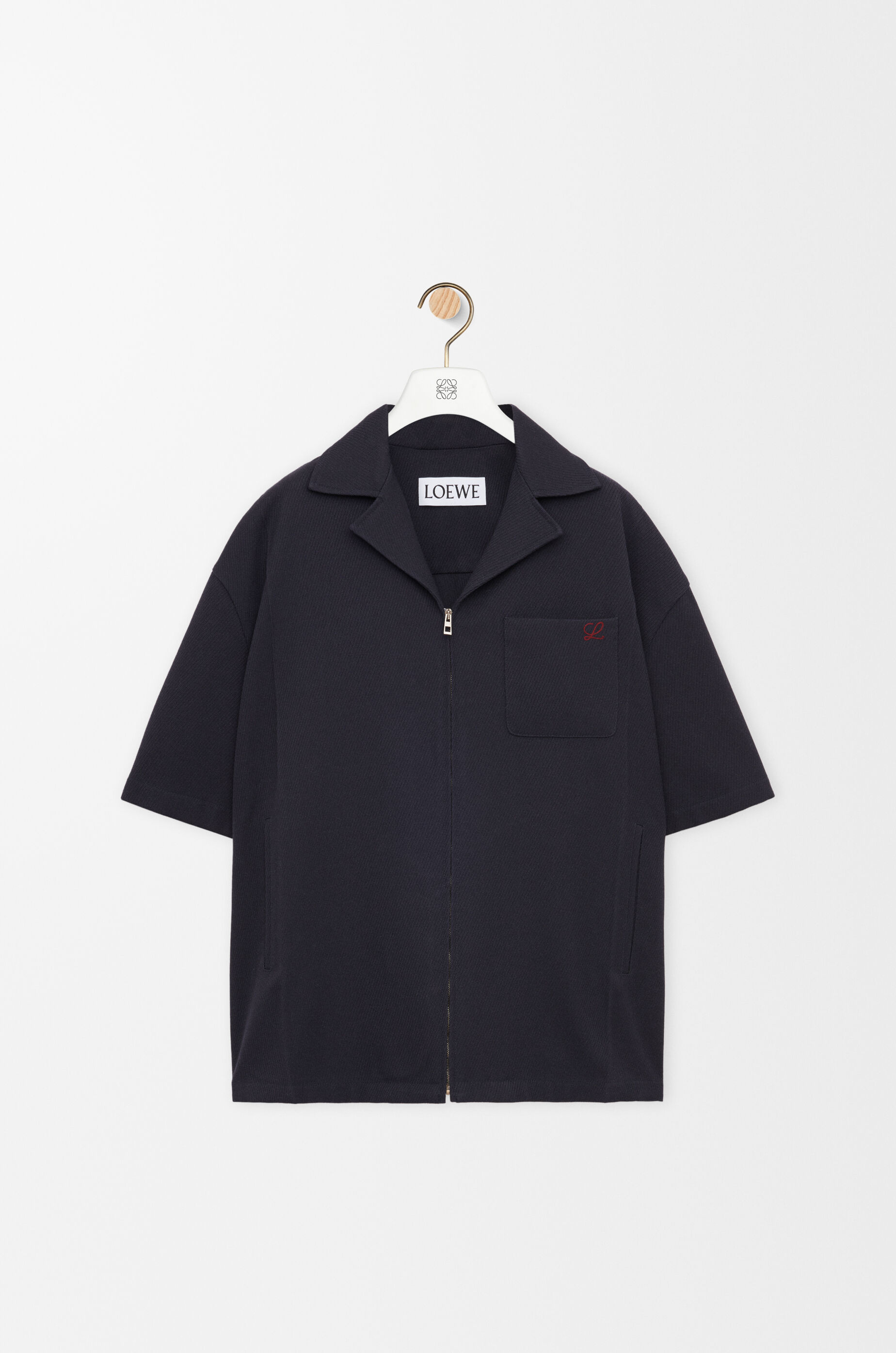 ショートスリーブ シャツ（ウール） ブルー - LOEWE