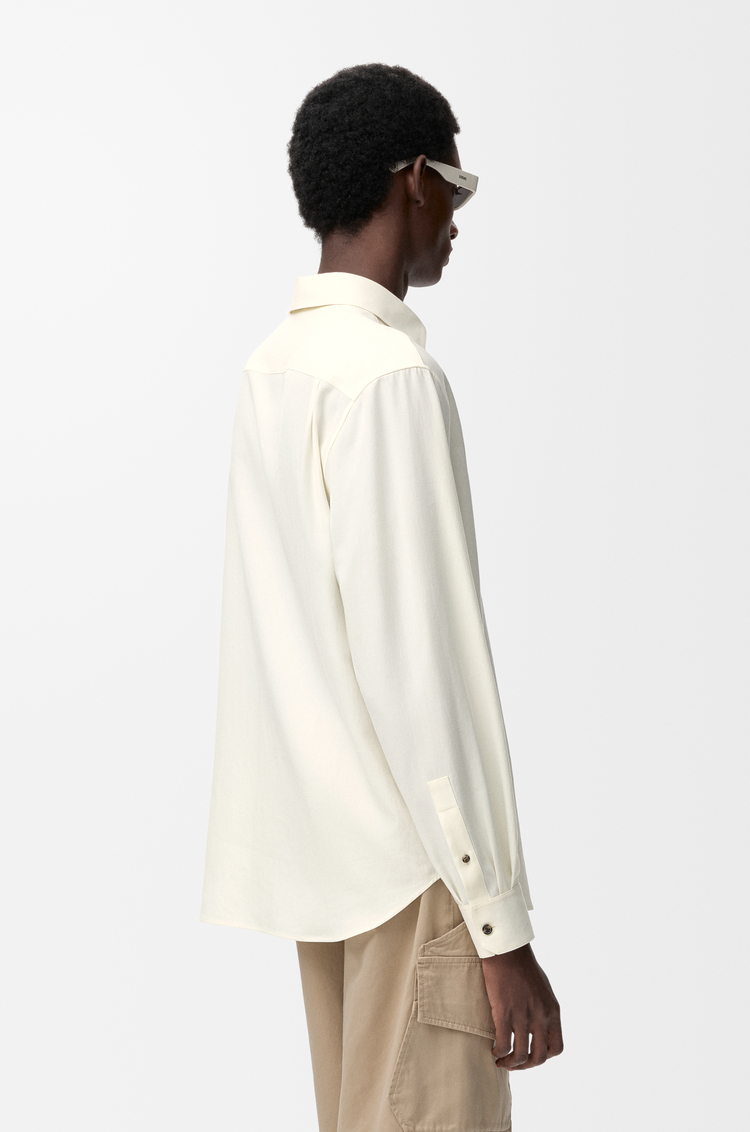 LOEWE Camisa en lyocell Marfil