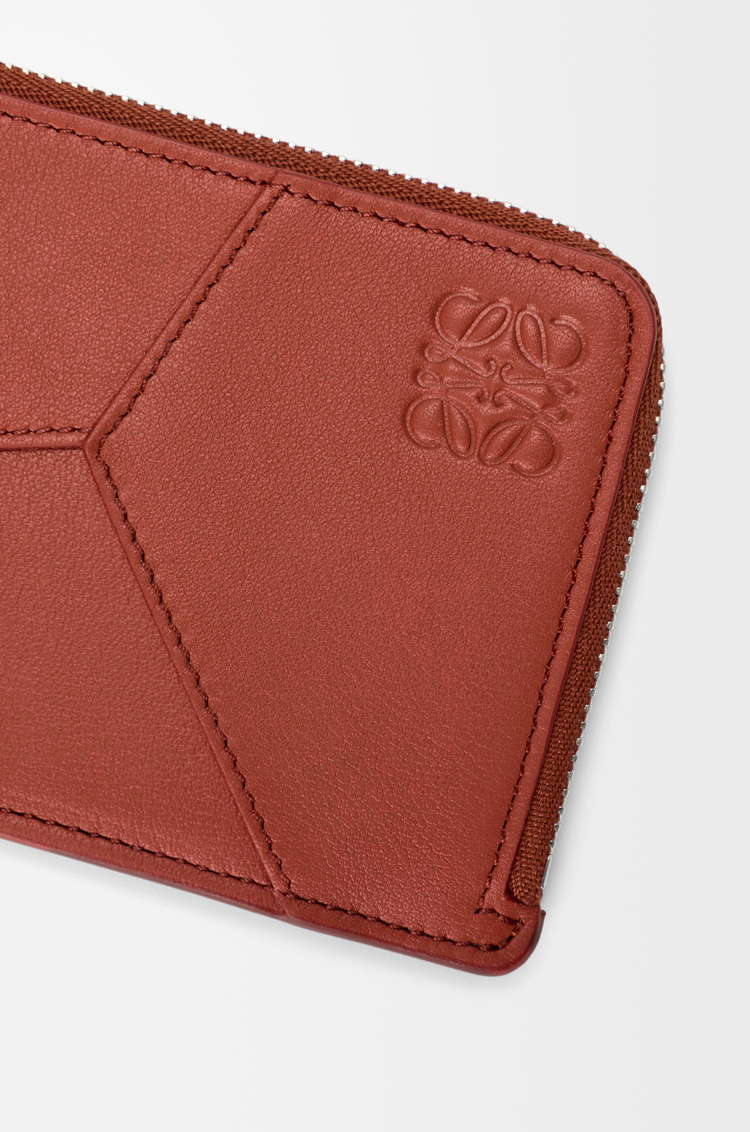 LOEWE 经典牛皮革长款 Puzzle 硬币卡包 番茄红