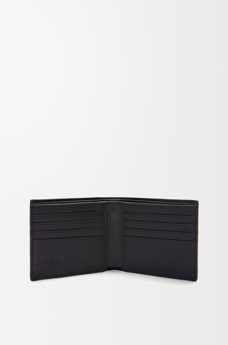 LOEWE Cartera con dos pliegues en piel de ternera Negro