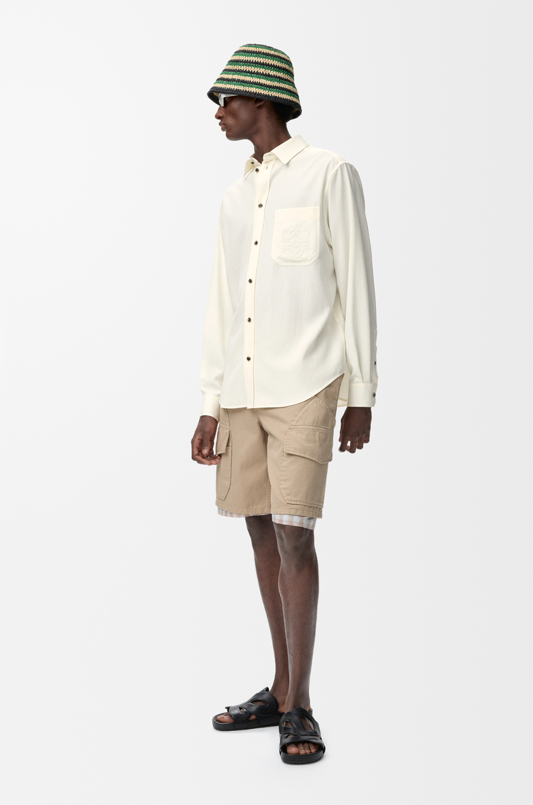 LOEWE Camisa en lyocell Marfil