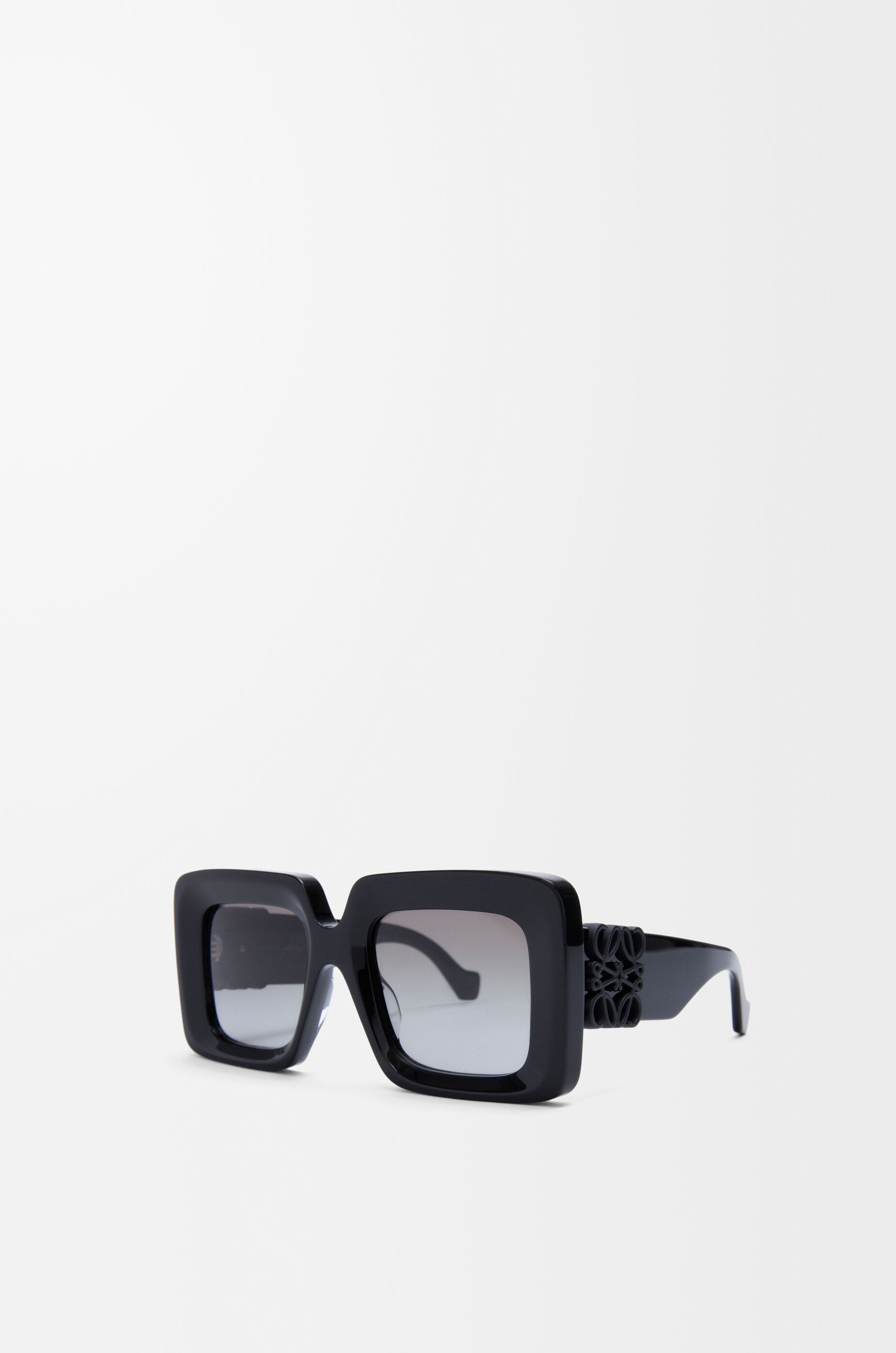 Beveled Square Maxi Anagram sunglasses Black - LOEWE