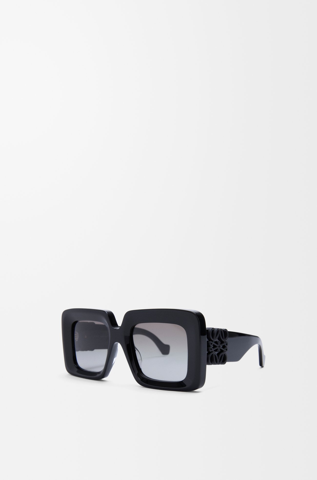 LOEWE スクエア マキシ アナグラム サングラス ブラック
