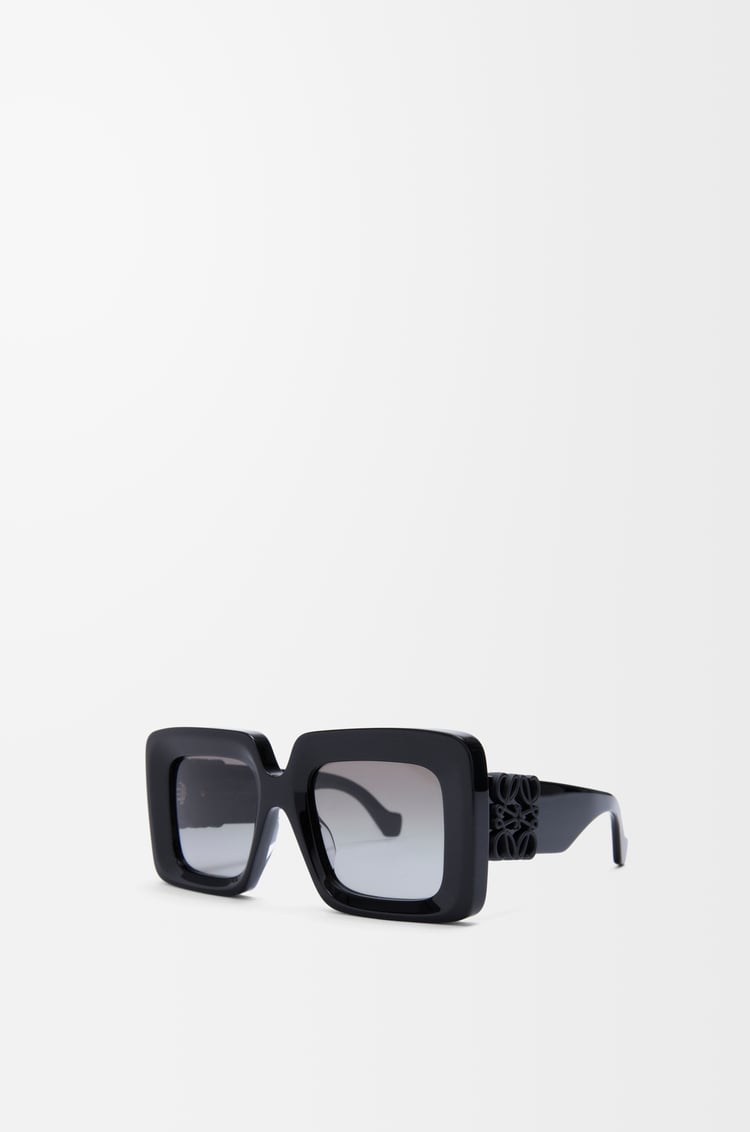 LOEWE 斜面方形 Maxi Anagram 太陽眼鏡 黑色