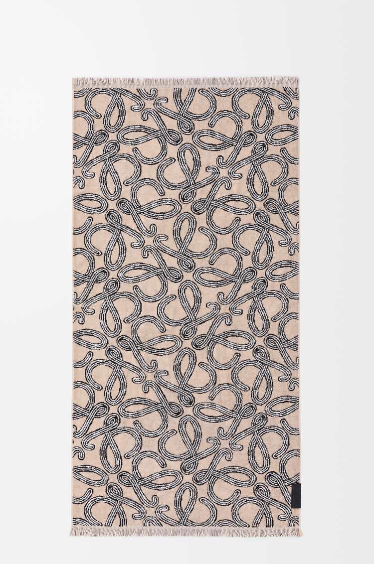 LOEWE タオル（コットンテリー） ベージュ/ブラック