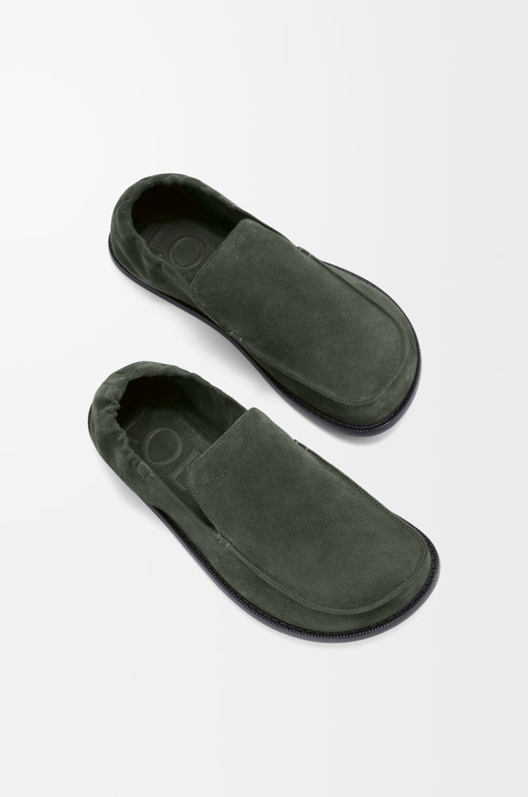 LOEWE Flex loafer in suede Sage