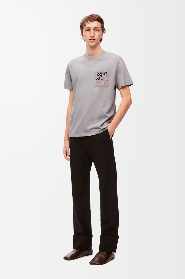 LOEWE Relaxed fit T-shirt in cotton Medium Grey