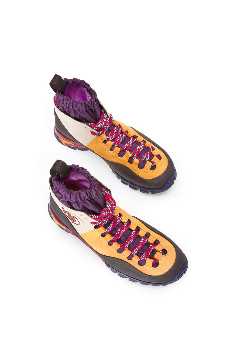 LOEWE Hiking boots in split calfskin White/Copper pdp_rd