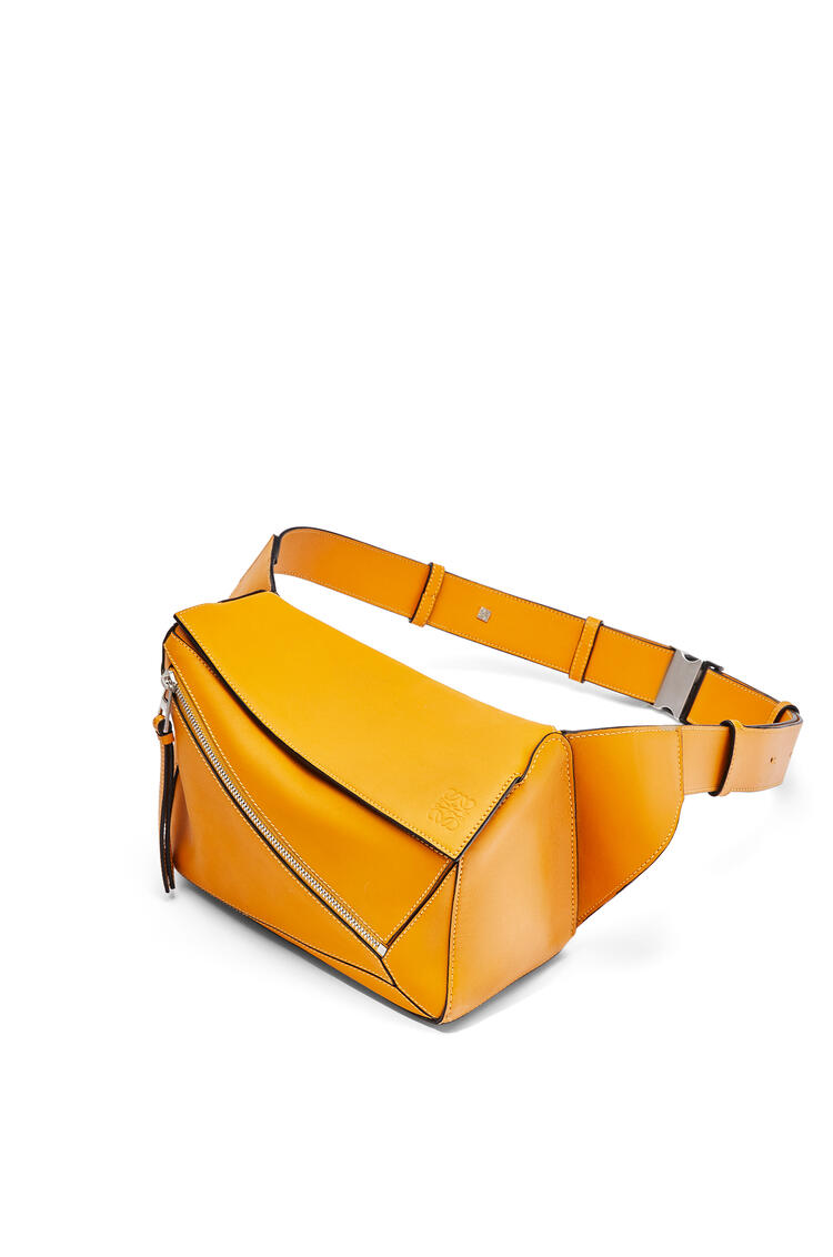 LOEWE Small Puzzle Bumbag in classic calfskin Sunflower pdp_rd
