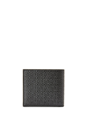 LOEWE Repeat bifold wallet in embossed silk calfskin Black plp_rd