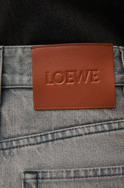 LOEWE Jeans a vita alta in cotone GRIGIO MELANGE plp_rd