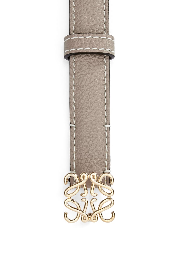 LOEWE Anagram belt in grained calfskin Sand/Gold