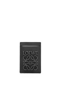 LOEWE Slim cardholder in diamond calfskin Black