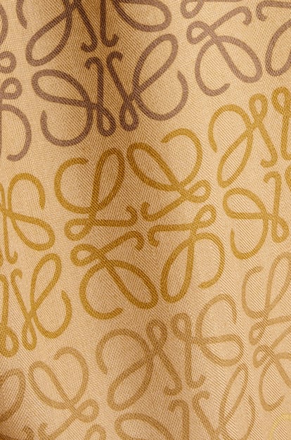 LOEWE Anagram scarf in wool, silk and cashmere Camel plp_rd