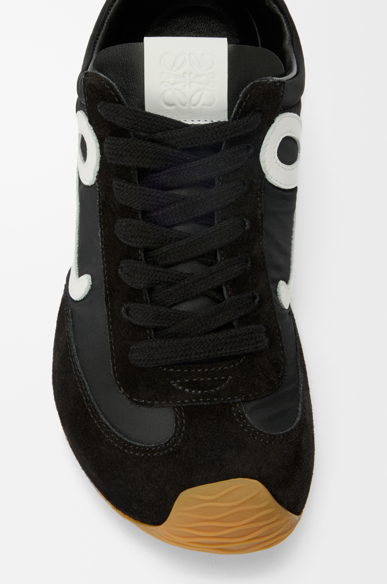 LOEWE Ballet Runner 2.0 in nylon and calfskin Black/White