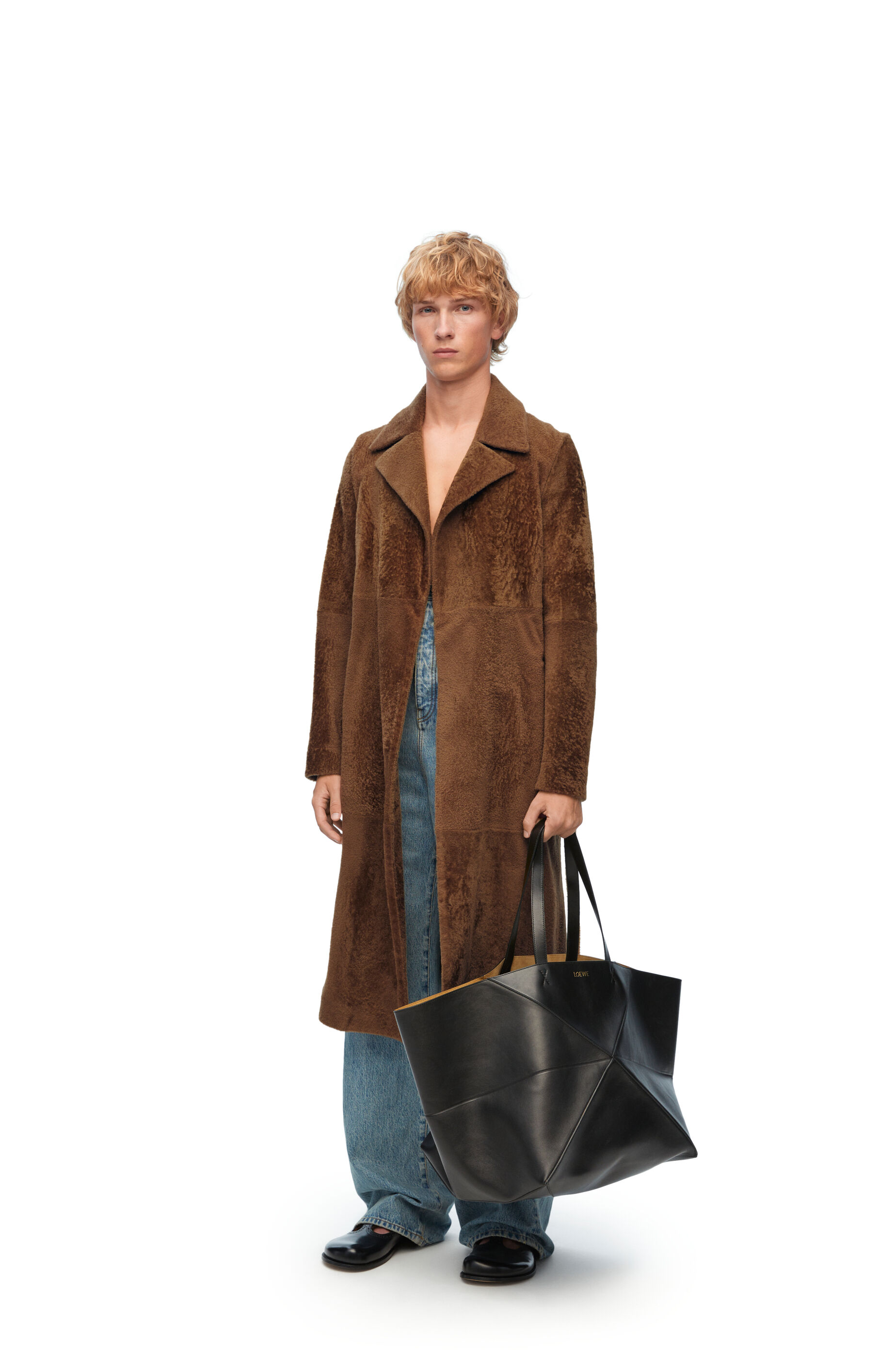 Loewe leather coat hotsell