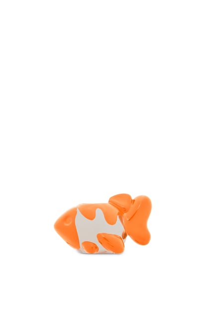LOEWE Fish dice in metal Silver/Orange plp_rd