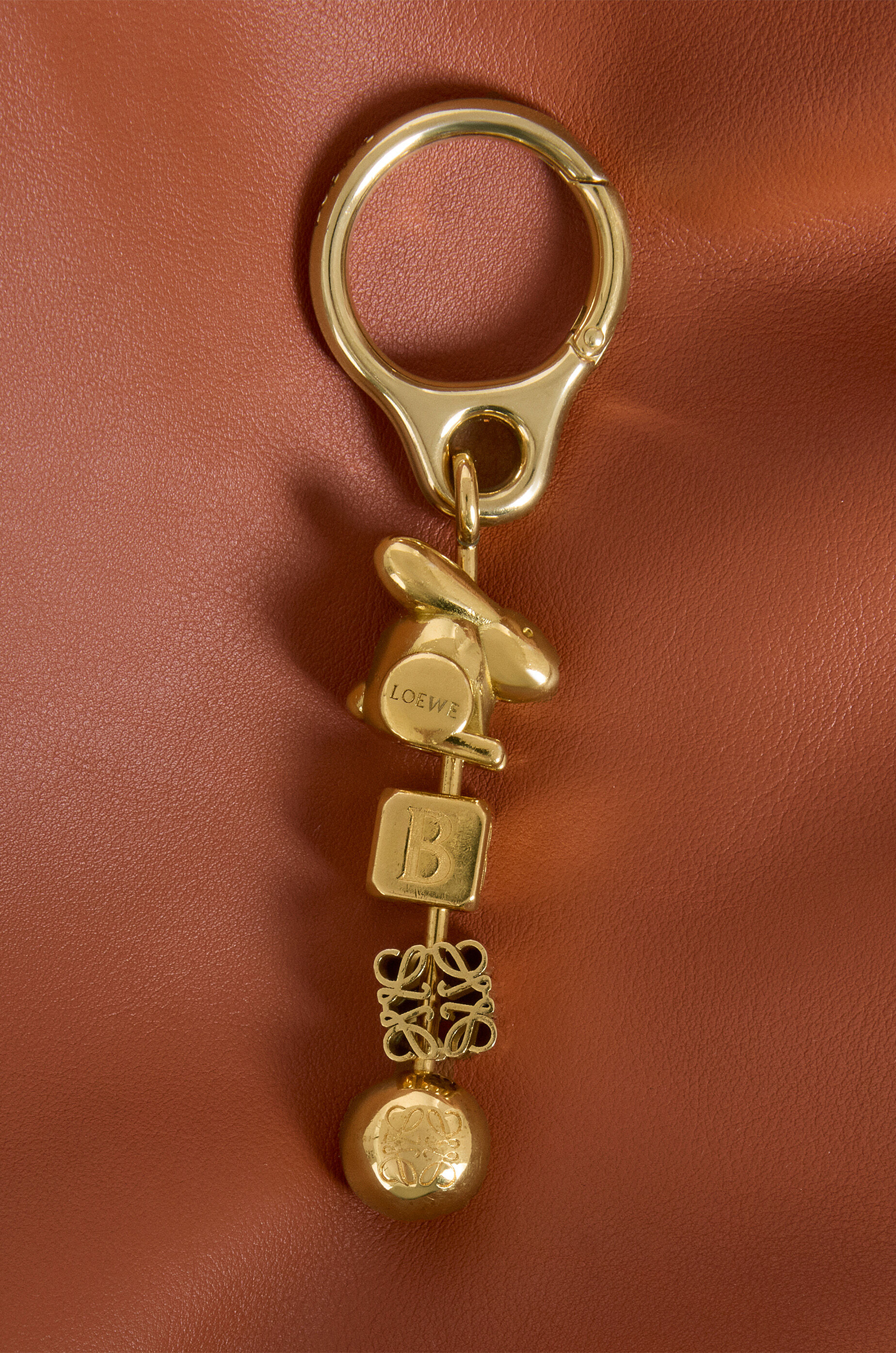 LOEWE Small dice Gold