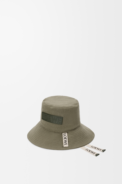 LOEWE Fisherman hat in canvas Dark Khaki