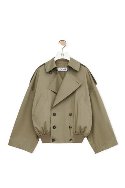LOEWE Balloon jacket in cotton Military Green plp_rd