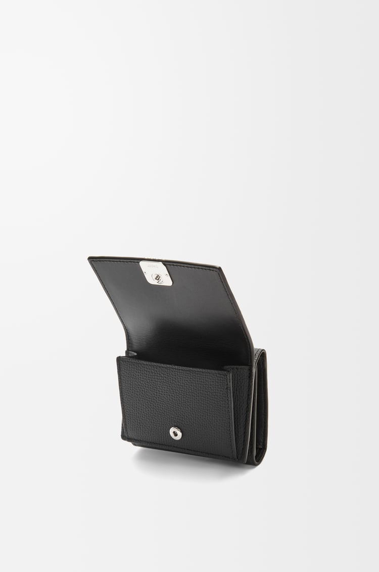 LOEWE アナグラム トライフォールド ウォレット（ペブルグレインカーフ） ブラック