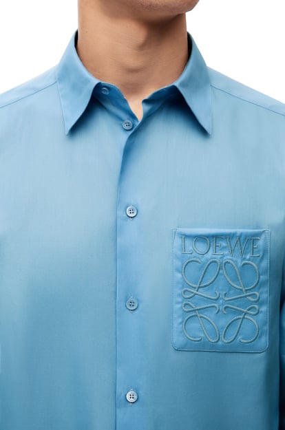 LOEWE Camisa en algodón Azul plp_rd