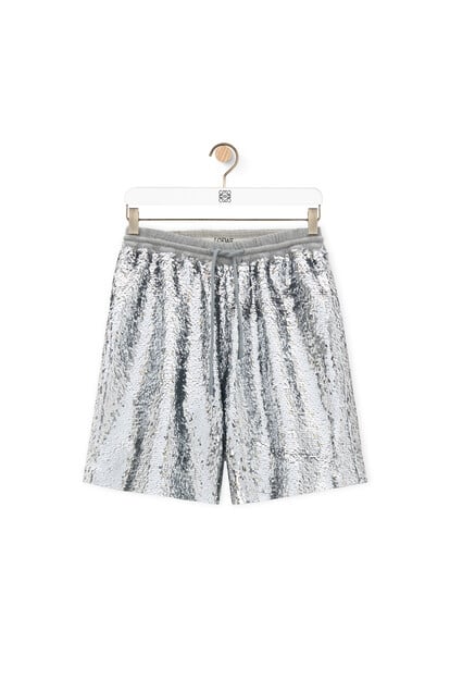LOEWE Shorts in sequins Grey Melange plp_rd