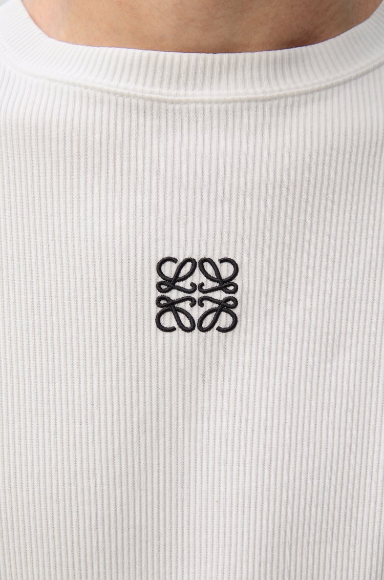 LOEWE Oversized fit long sleeve T-shirt in cotton White