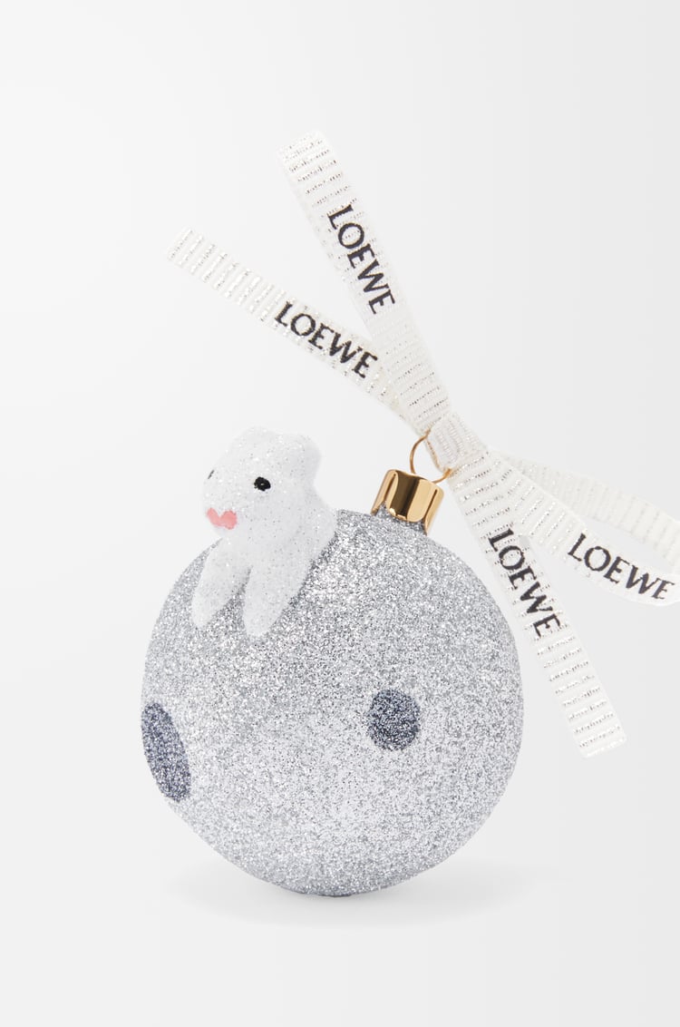LOEWE Bola Bunny On the Moon en vidrio soplado Plata