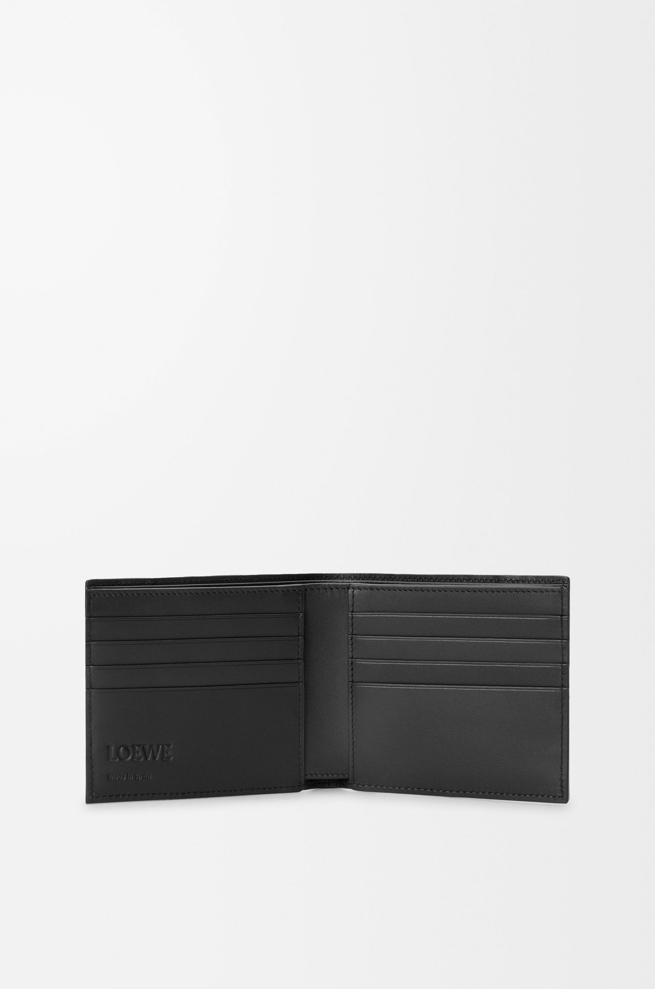 LOEWE Puzzle bifold wallet in classic calfskin Indigo Dye/Corda
